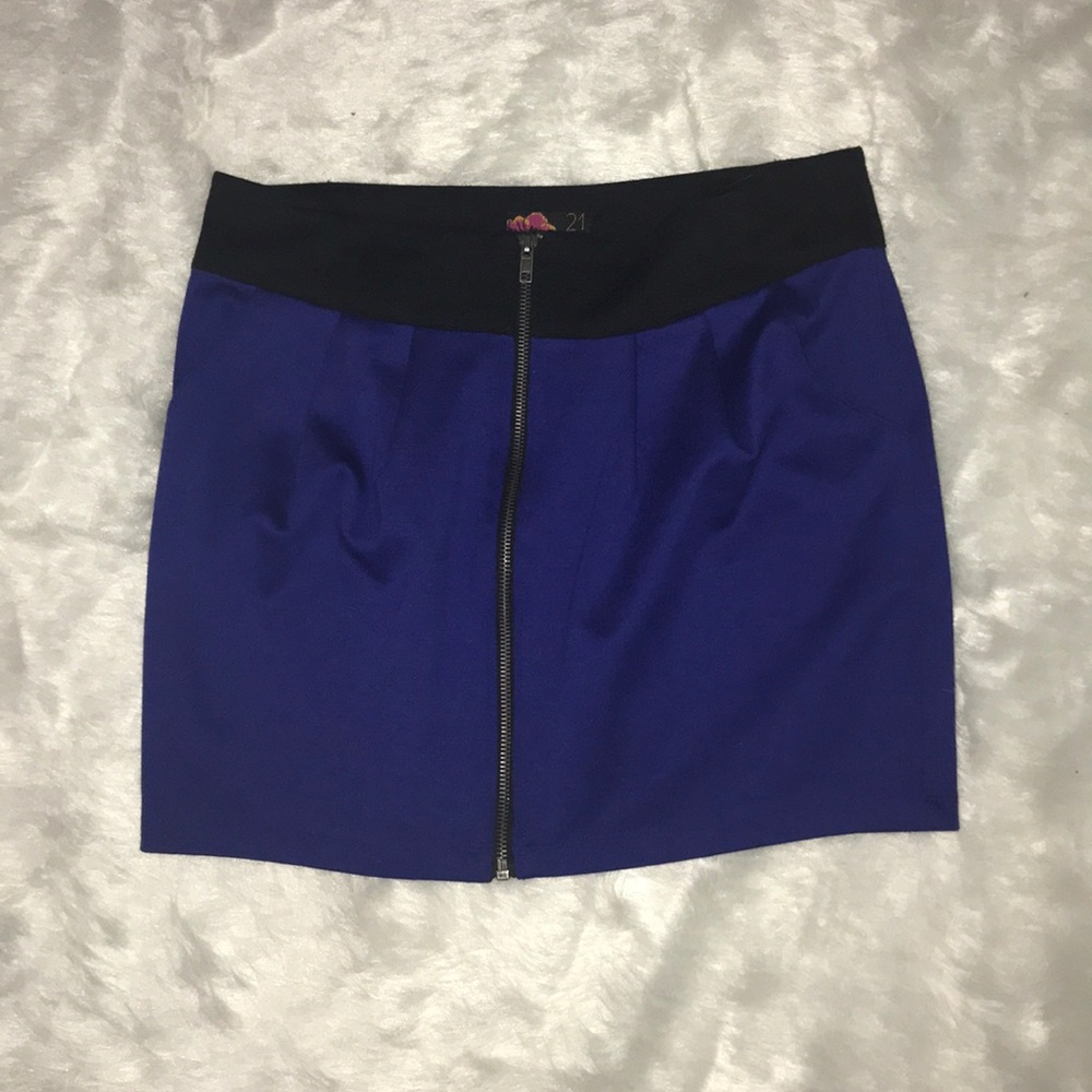 Forever 21 Zip up Mini skirt